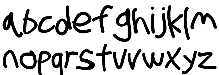 Stray Cat Black Font LOWERCASE