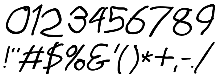 Stray Cat Bold Extended Oblique Font OTHER CHARS