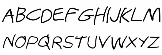 Stray Cat Bold Extended Oblique フォント 大文字