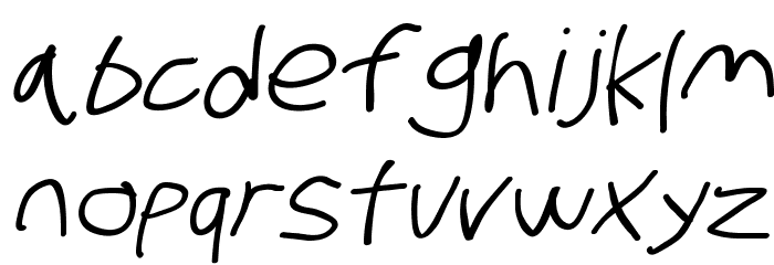 Stray Cat Bold Extended Oblique Font LOWERCASE