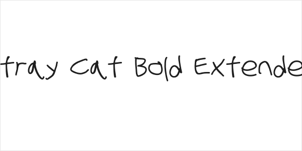 Stray Cat Bold Extended Logo