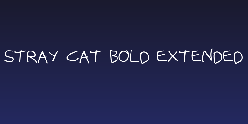 Stray Cat Bold Extended Social Header