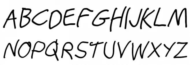 Stray Cat Bold Oblique フォント 大文字