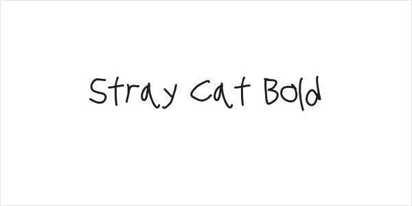 Stray Cat Bold Logo