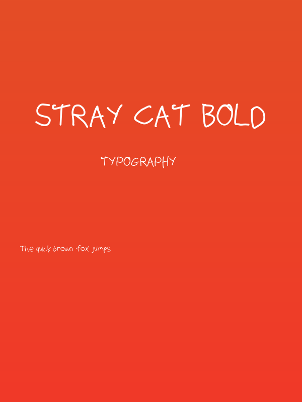 Stray Cat Bold Poster