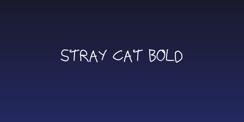 Stray Cat Bold Social Header