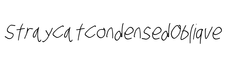 Stray Cat Condensed Oblique  Descarca Fonturi Gratis