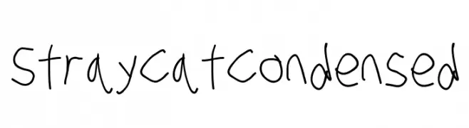 Stray Cat Condensed  Fuentes Gratis Descargar