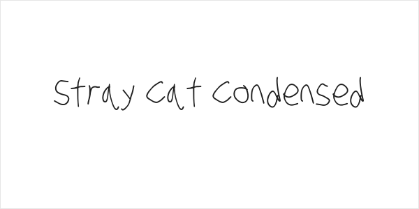 Stray Cat Condensed Logo