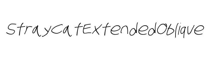 Stray Cat Extended Oblique Font
