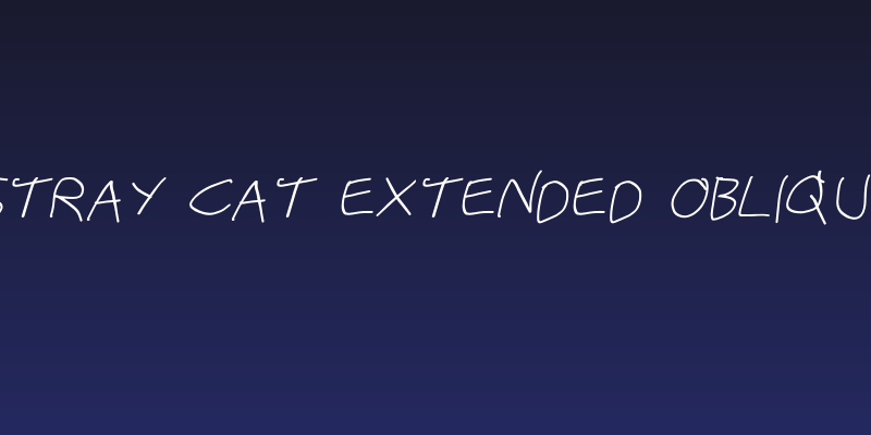 Stray Cat Extended Oblique Social Header