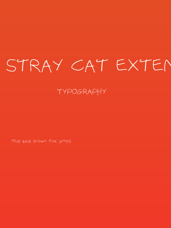 Stray Cat Extended Poster