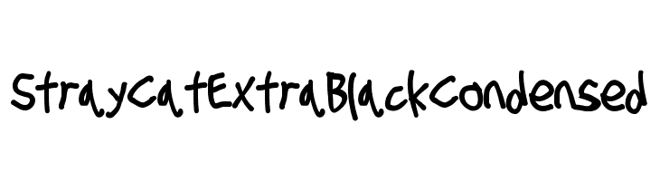 Stray Cat ExtraBlack Condensed  les polices de caractères gratuit tlcharger