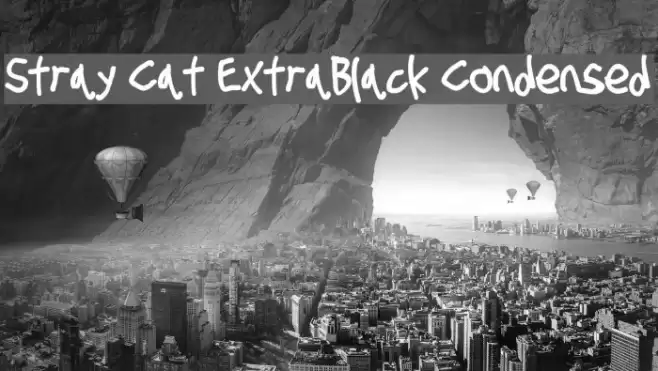 Stray Cat ExtraBlack Condensed  examples