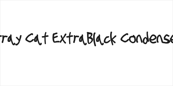 Stray Cat ExtraBlack Condensed Logo