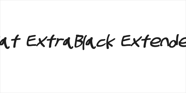 Stray Cat ExtraBlack Extended Oblique Logo