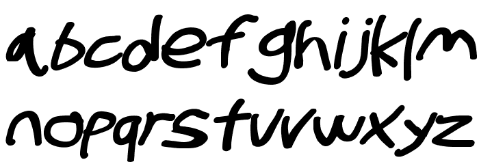 Stray Cat ExtraBlack Extended Oblique Font LOWERCASE