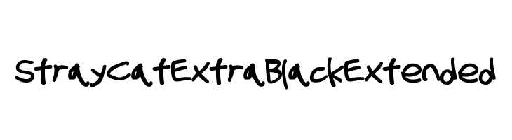 Stray Cat ExtraBlack Extended  フリーフォントのダウンロード