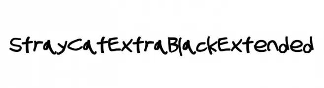 Stray Cat ExtraBlack Extended  Frei Schriftart Herunterladen