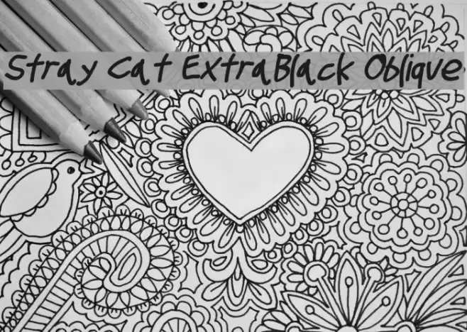 Stray Cat ExtraBlack Oblique  examples