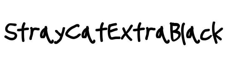 Stray Cat ExtraBlack  Frei Schriftart Herunterladen