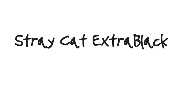 Stray Cat ExtraBlack Logo