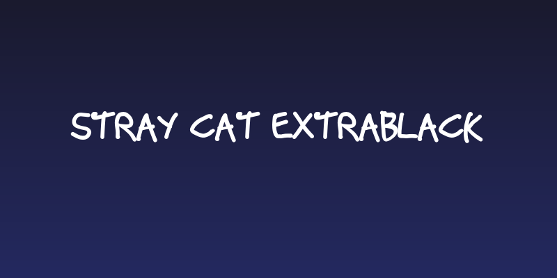 Stray Cat ExtraBlack Social Header