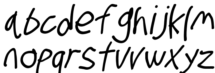Stray Cat ExtraBold Condensed Oblique Font LOWERCASE