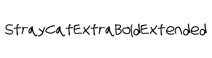 Stray Cat ExtraBold Extended  لخطوط تنزيل