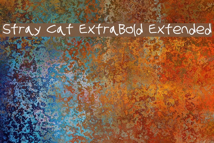 Stray Cat ExtraBold Extended Font examples