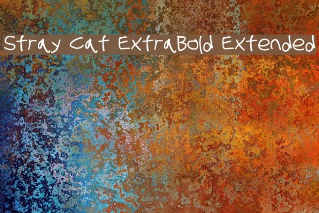Stray Cat ExtraBold Extended Example 3