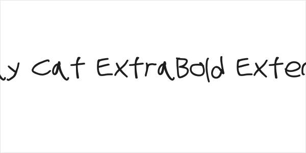 Stray Cat ExtraBold Extended Logo