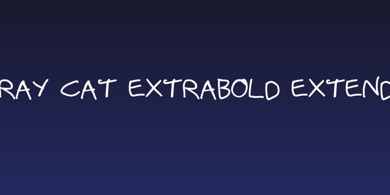 Stray Cat ExtraBold Extended Social Header