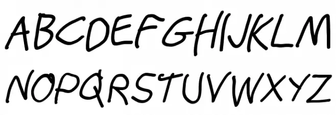 Stray Cat ExtraBold Oblique Polices MAJUSCULES