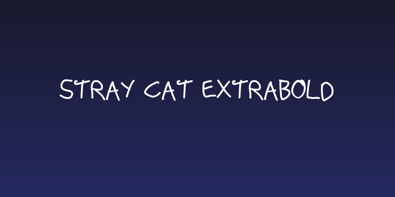 Stray Cat ExtraBold Social Header