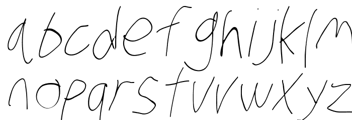 Stray Cat ExtraLight Condensed Oblique Font LOWERCASE