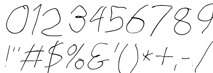Stray Cat ExtraLight Extended Oblique Font OTHER CHARS