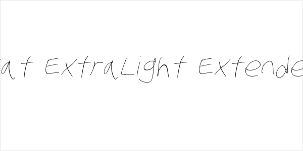 Stray Cat ExtraLight Extended Oblique Logo