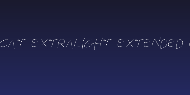 Stray Cat ExtraLight Extended Oblique Social Header