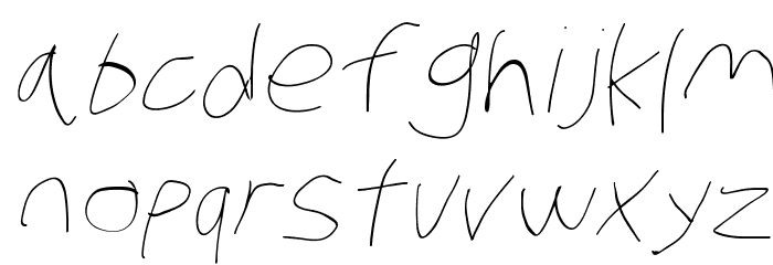 Stray Cat ExtraLight Extended Oblique Font LOWERCASE