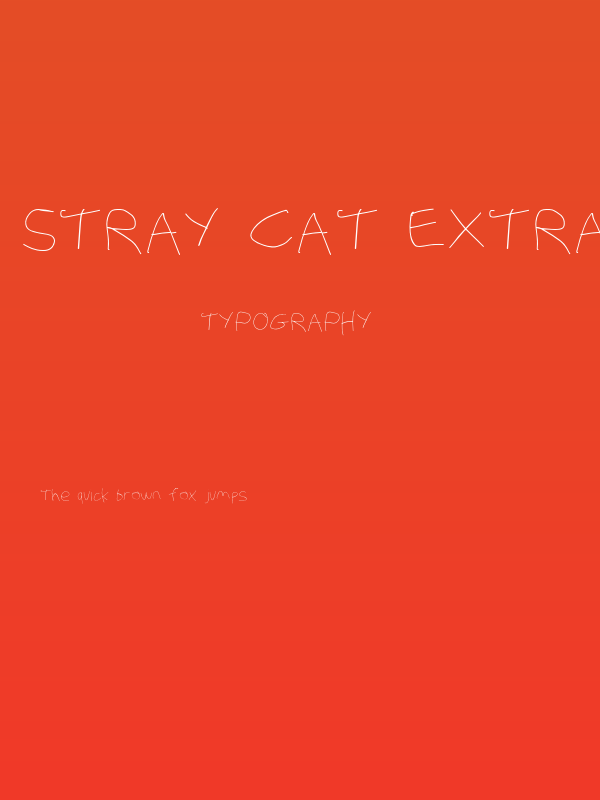 Stray Cat ExtraLight Extended Poster
