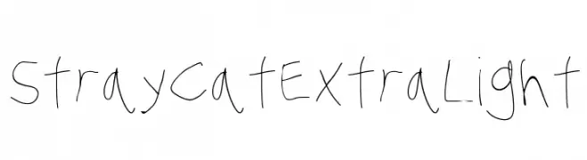 Stray Cat ExtraLight  font caratteri gratis