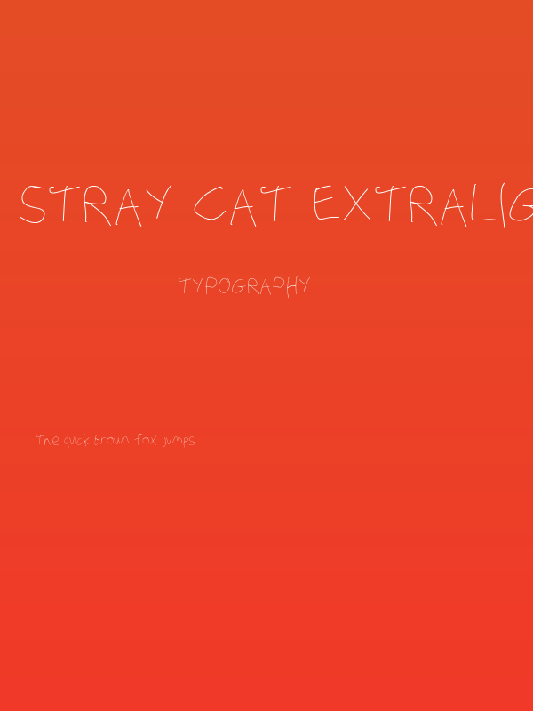 Stray Cat ExtraLight Poster
