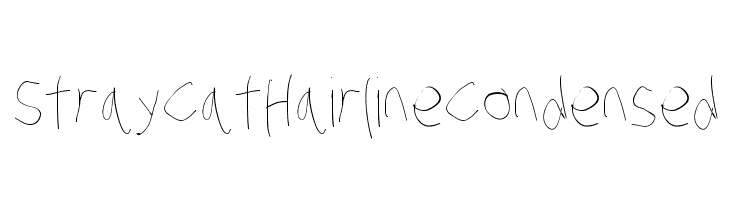 Stray Cat Hairline Condensed  免费字体下载