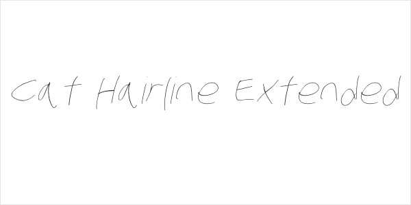 Stray Cat Hairline Extended Oblique Logo