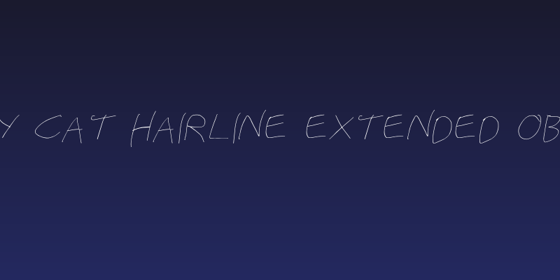 Stray Cat Hairline Extended Oblique Social Header
