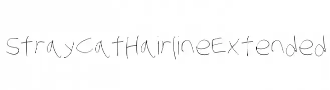 Stray Cat Hairline Extended  les polices de caractères gratuit tlcharger
