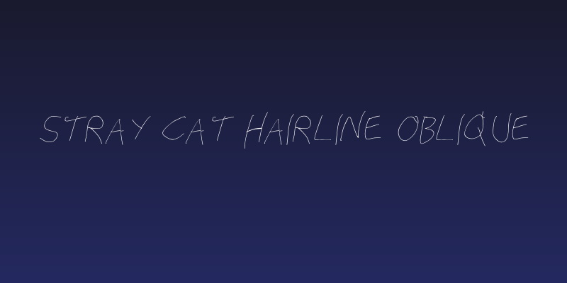 Stray Cat Hairline Oblique Social Header