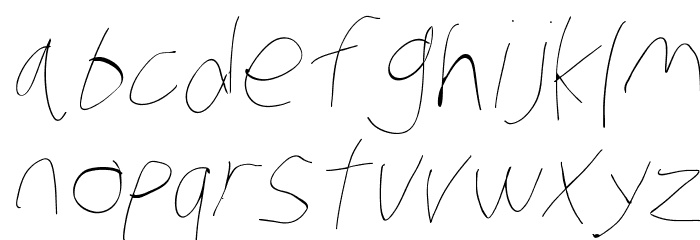 Stray Cat Hairline Oblique Font LOWERCASE
