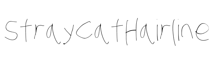 Stray Cat Hairline  Fuentes Gratis Descargar